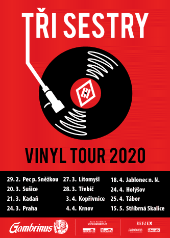 plakát Tři sestry Vinyl tour 2020